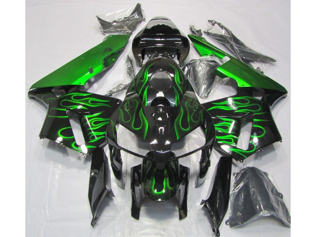 Verde Vibrante Llama 05-06 Honda CBR600RR Carenado Verde Vibrante Llama 05-06 Honda CBR600RR Carenado