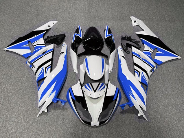 Zag Azul Blanco & Negro 09-12 Kawasaki ZX6R Carenado Zag Azul Blanco & Negro 09-12 Kawasaki ZX6R Carenado