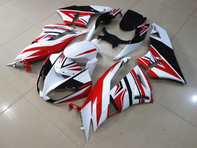 Zagg Rojo Blanco 09-12 Kawasaki ZX6R Carenado
